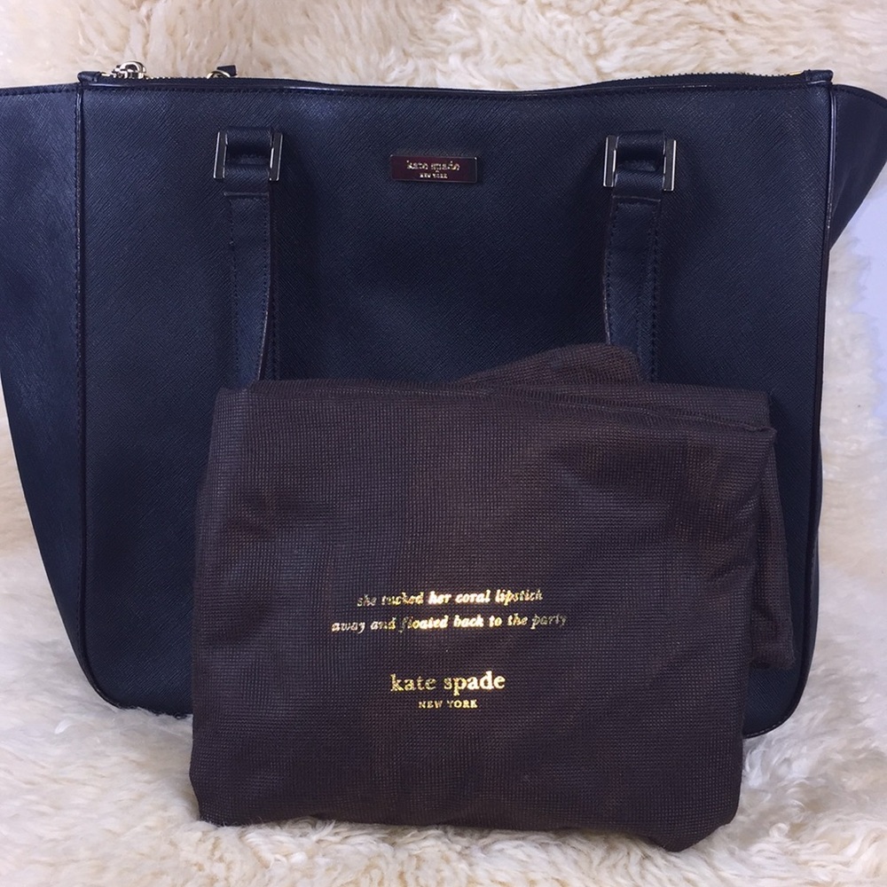 Kate Spade ♠️ black tote with dust bag - Picture 8 of 8